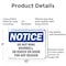 Signmission Do Not Ring Doorbell Or Knock On Door For OSHA Notice Sign, Aluminum, 10in W x 7in L, 2PK OS-2PACK-NS-A-710-L-11355 - alternate 7